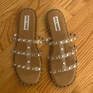 Steve Madden Travel sandals clear